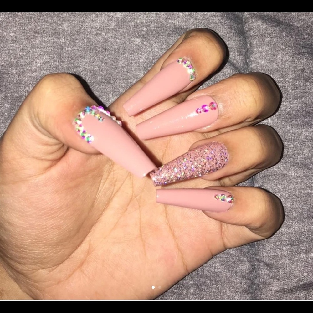 15 pc press on nails coffin
